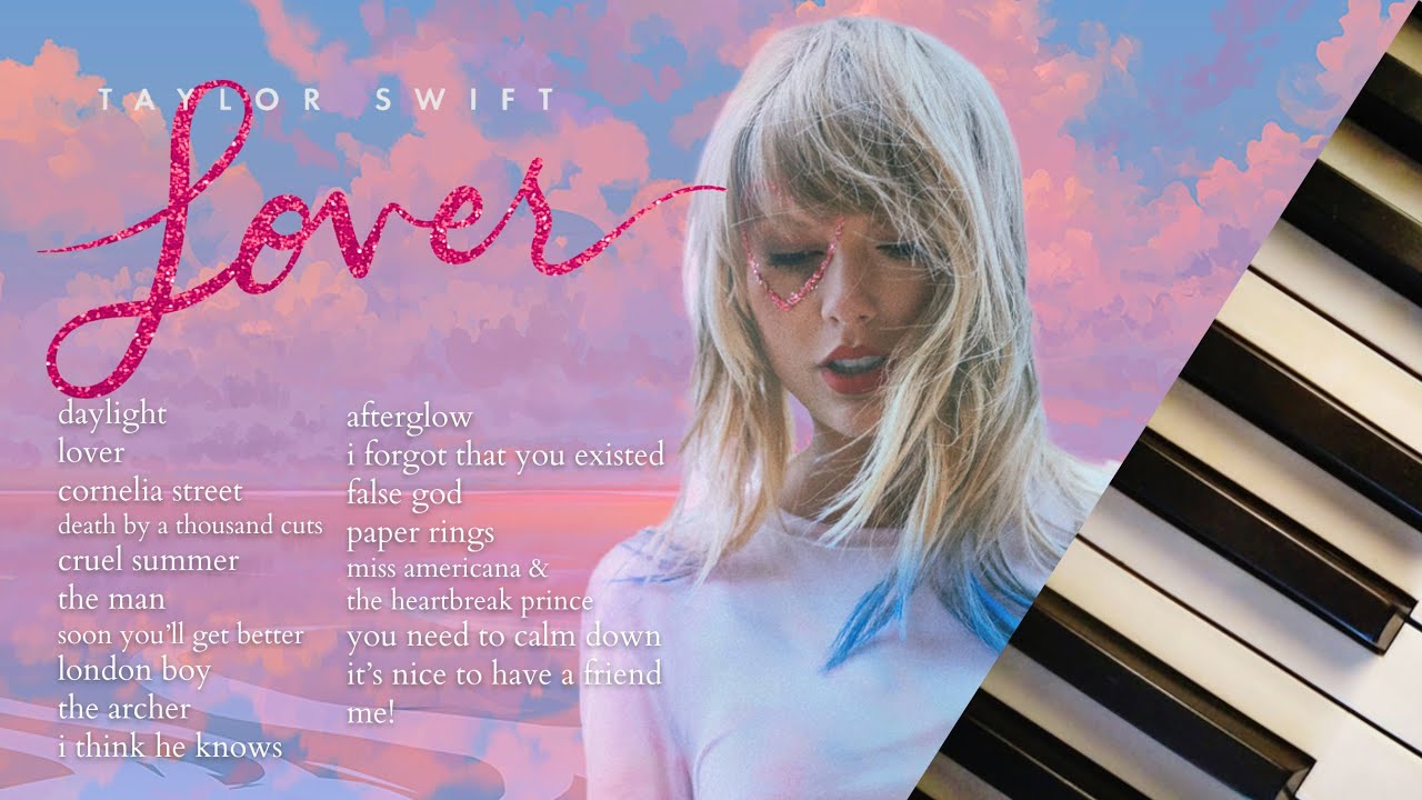 taylor swift lover | 1.5 hours of calm piano ♪ - YouTube