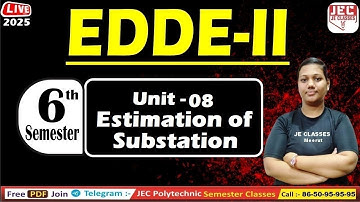 #26 ( EDDE-II ) Electrical Design Drawing and Estimating - II 6th Sem Class By JE CLASSES Parkhi Mam