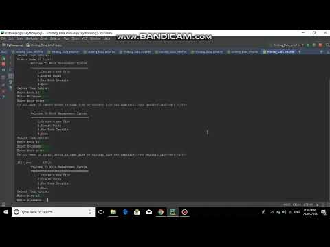 Books management system using python - YouTube