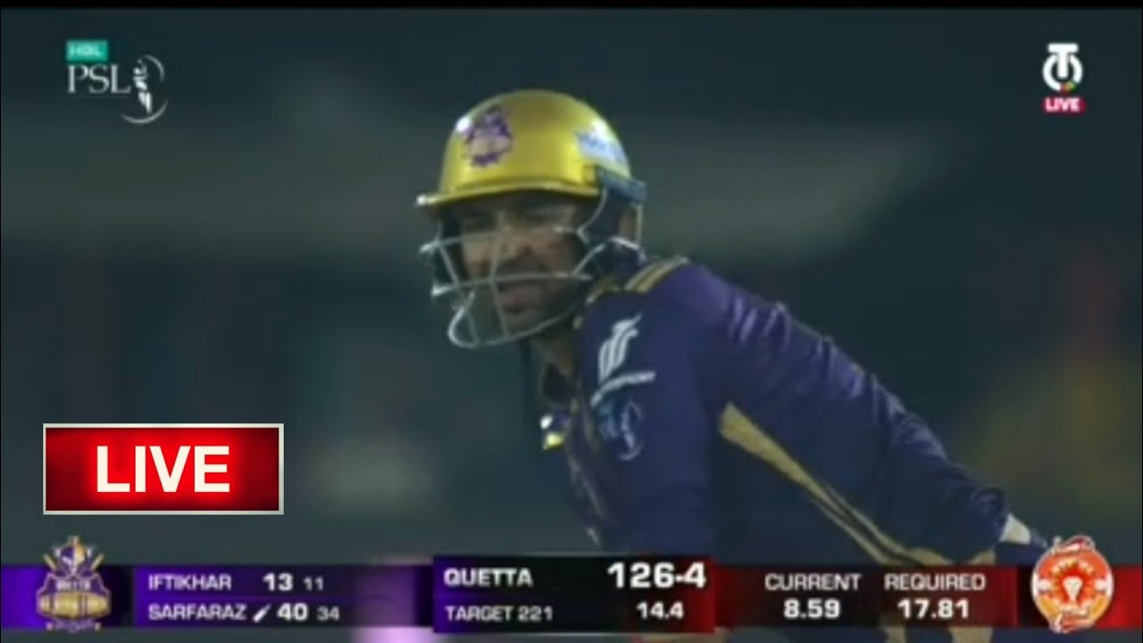 psl live Quetta Gladiator vs Islamabad united Match  | PTV Live Match Today