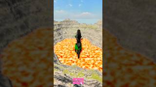 bike vs Giant Lava Pit – BeamNG.drive 01 #beamng #shorts #beamngdrive #car #usa #viral #india