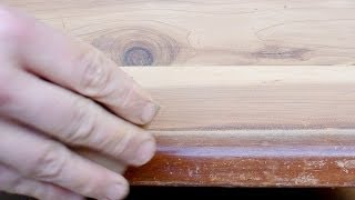 Sanding a Cedar Chest: Hand Sanding the Edges