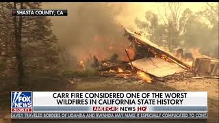 A fox news update on the california wildfires 8/04/2018.