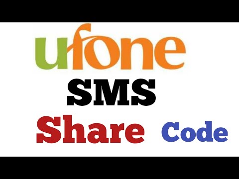 UFONE/ SMS SHARE CODE/ UFONE BEST CODE/ UFONE TO UFONE NETWORK/ SMS SHARE/ UFONE