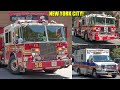 [NEW YORK CITY!] - FDNY Engine 58 + Engine 91 + Ambulance NewYork-Presbyterian EMS -