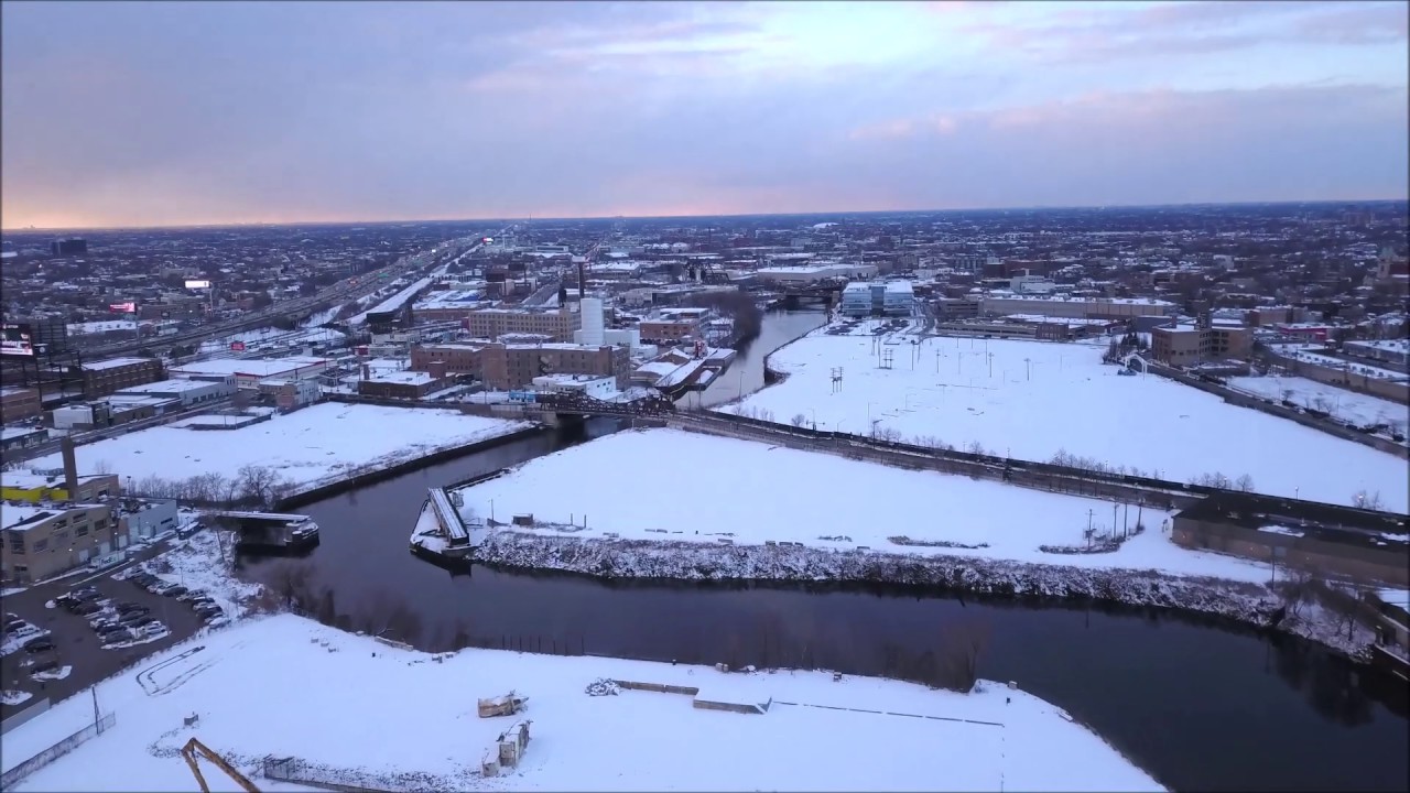 General Iron | Lincoln Yards site | Feb 19' |  Chicago River | North Branch | DJI Drone Aerial | HD