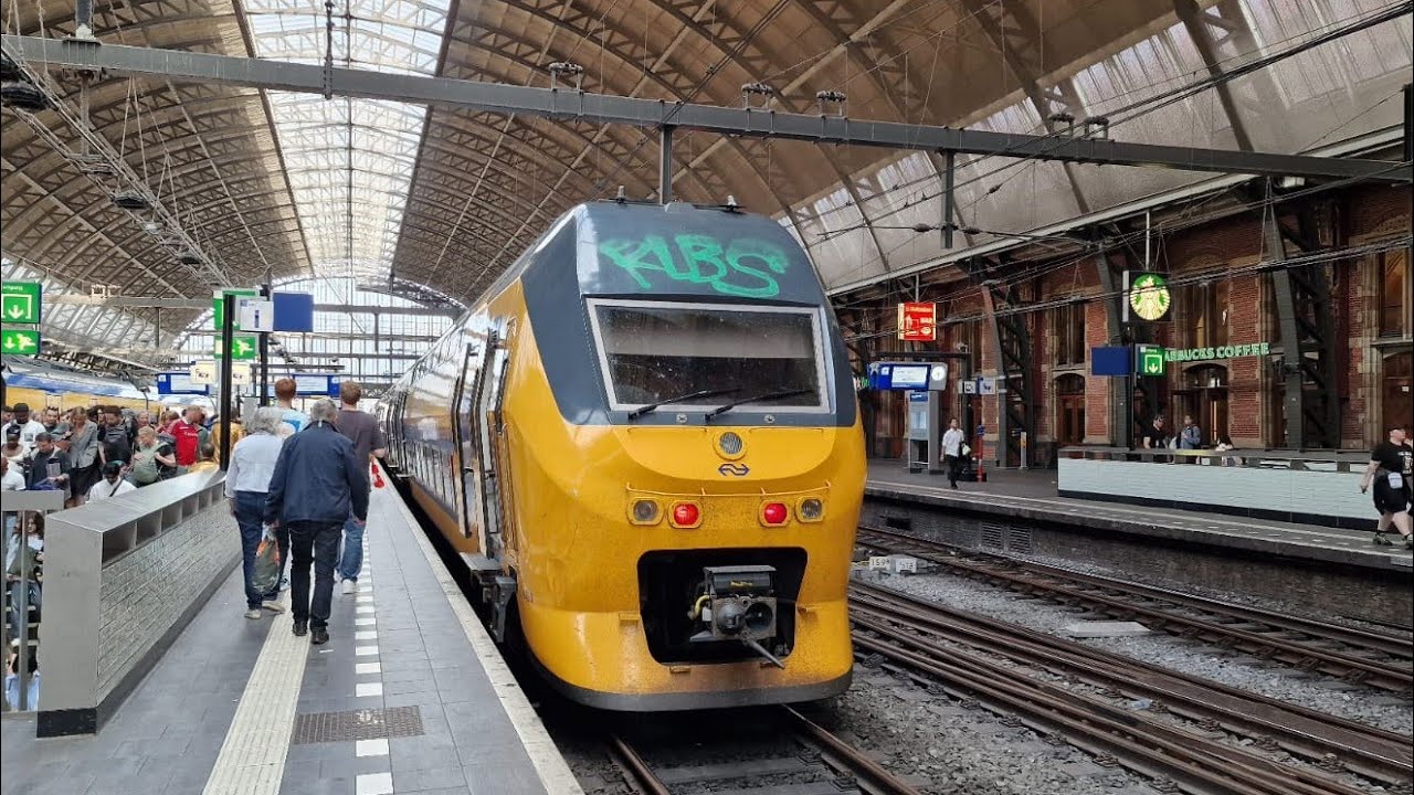 Amsterdam Bijmer Arena to Centraal intercity window view