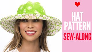 How to Make a Hat | Sun Hat Sew Along by TREASURIE