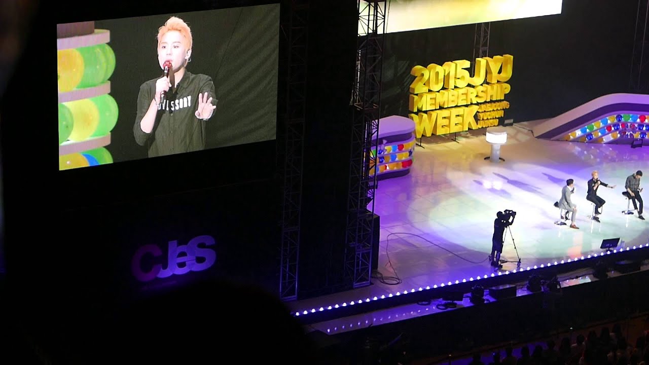 150825 JYJ MembershipWeek Korean Fan Meeting Talk two YouTube