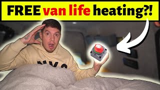 Electric blanket in a micro camper van with FREE electricity switch! (Ecoflow river 2 hack)