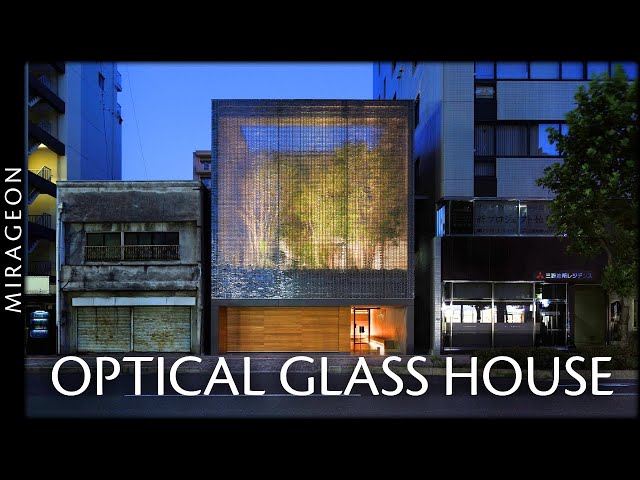 6,000 Pyrex Bricks Hide a 'Secret Garden' | Optical Glass House