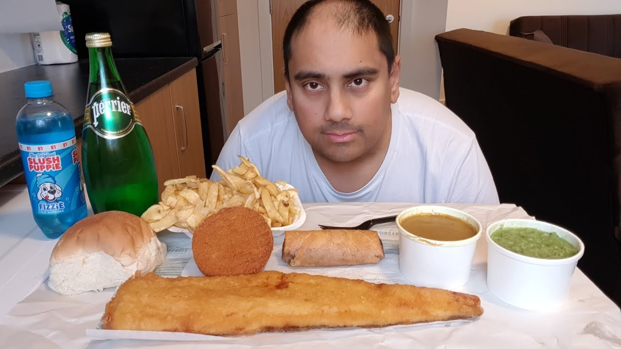 fish & chips uk mukbang