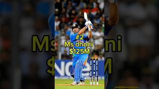Top 10 Richest Cricketers in the World 2025 💰🏏 | Net Worth Revealed#shorts #trending #viral