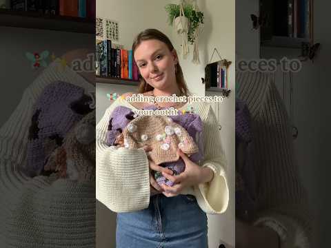 how to style your crochet projects🧚🏼‍♀️#crochet #crochettutorial #crocheting #shorts #shortsclip (video tutorial)