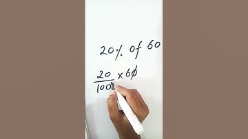 🔥How to find 20% of 60 ....# shorts ...# Viral🔥