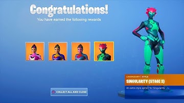 How to Unlock ALL SINGULARITY SKIN STAGES in Fortnite! (All Singularity Helmet Locations)