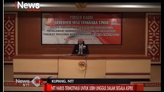 iNews NTT - Pidato Gubernur NTT Jelang HUT ke-74 Kemedekaan Republik Indonesia