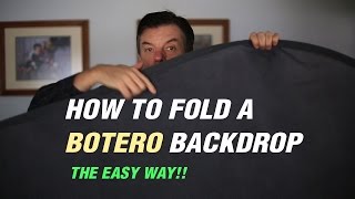How to fold a collapsible (Botero)  background the easy way