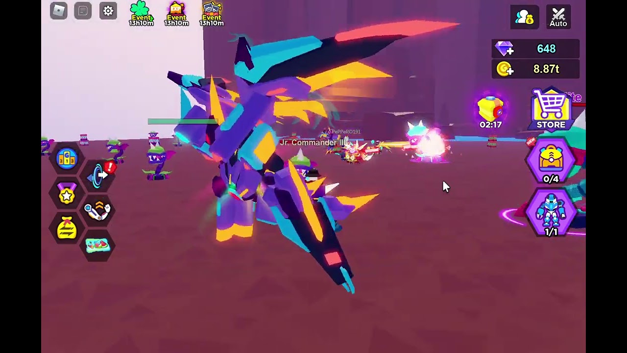 Bot Clash I got the new Mythic wing for mech for only 54 normal boxes