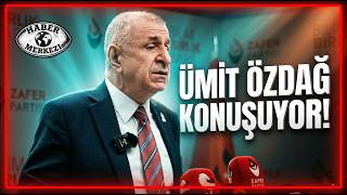 Zafer Partisi Genel Başkanı Ümit Özdağ, basın toplantısı düzenliyor