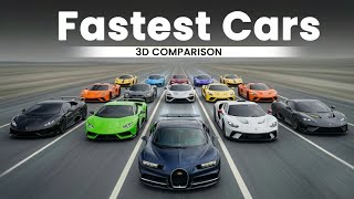 Bugatti Chiron Vs F1 Car Ultimate 3D Drag Race