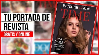 Como hacer una PORTADA de REVISTA 🚀 {Online y Gratis} -  Fácil con Pocos Pasos