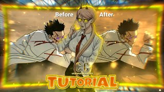How To Make Clean CC & Composition 👌🔥 | Alight Motion × Node Video Tutorial 🔥 #tutorial #cc #manga