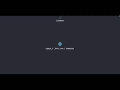 Intro - ReactJS Question & Answers