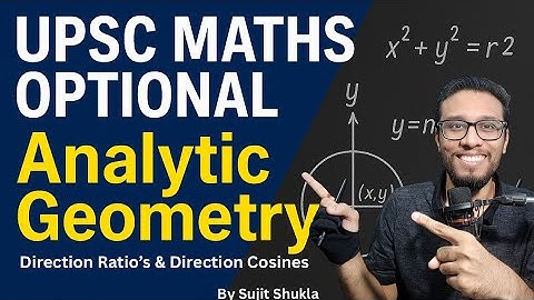 Lec 1: Direction Ratio