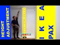 Height Adjustment IKEA PAX WARDROBE Sliding doors (PART:3)