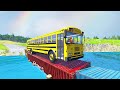 Cars vs Container Bridges and Deep Water - BeamNG.Drive
