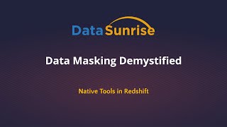 02. Amazon Redshift Data Masking with Native Tools