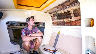 Ripping Out My Boat’s Rotten Interior (So I Can Go Sailing) | Wildling Sailing