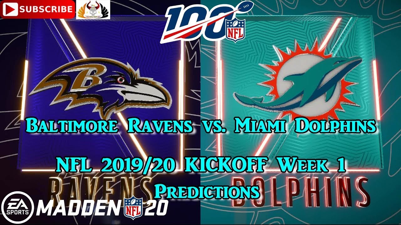 Baltimore Ravens vs. Miami Dolphins | NFL 2019-20 Week 1 | Predictions Madden NFL 20