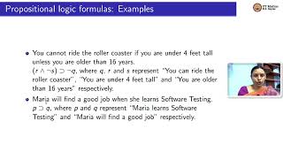 Logic: Basics needed for Software Testing