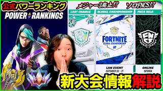 [Big Announcement]  Power Ranking!? Solo FNCS!? Incredible information has come out... [F...