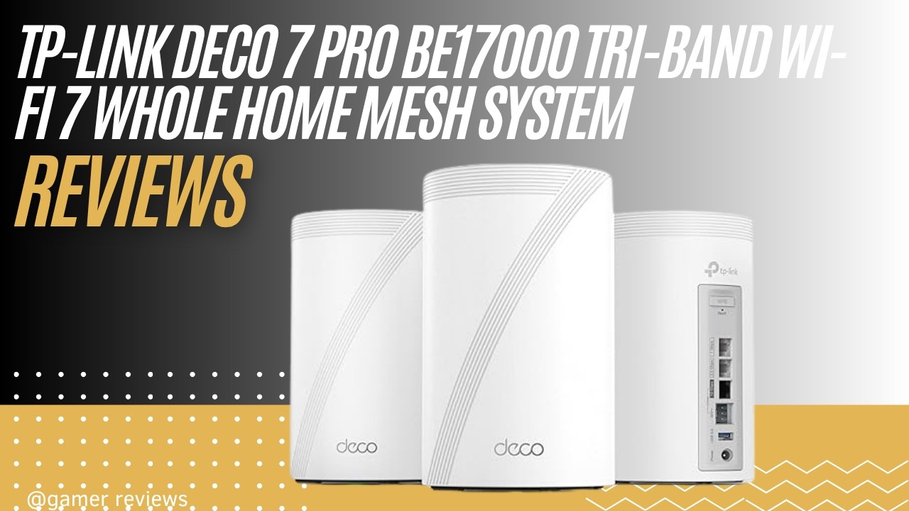 TP-Link Deco 7 Pro BE17000 Mesh WiFi 7 | Whole Home Coverage