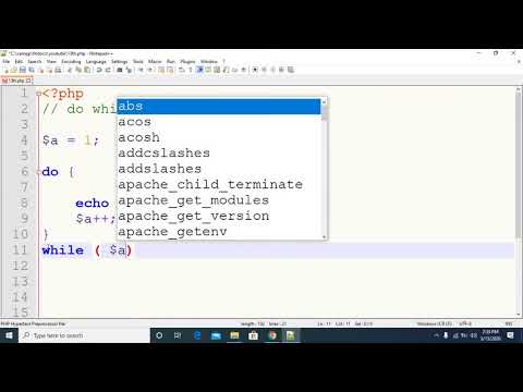php tutorial in bangla do while loop