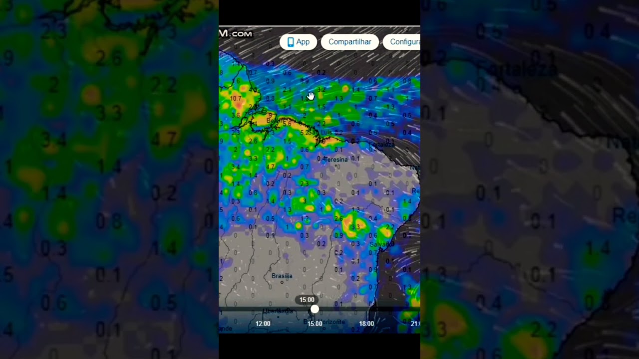 CHUVAS EM PARTE DO NORDESTE #previsãodotempo #brasil #alerta #clima #temporais #chuva