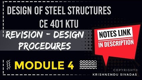 DSS REVISION DESIGN PROCEDURES MODULE-4