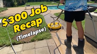 $300 Pressure Washing Job Recap by Caleb Pullman 1,090 views 11 months ago 4 minutes, 32 seconds