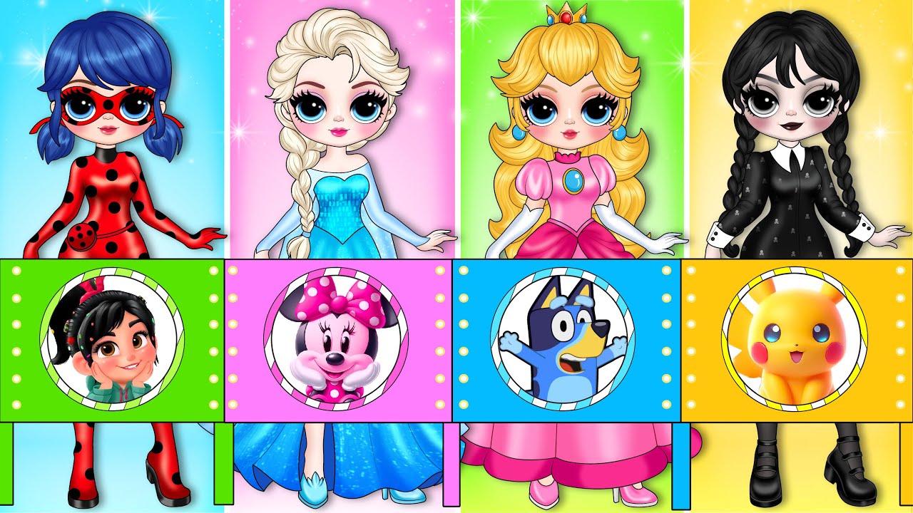 What If Disney Princess and Ladybug Get New Fashion? | DIY Fashion Paper Story