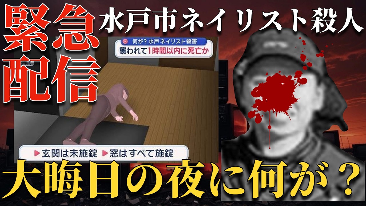 【緊急配信】大晦日の夜に何があった？現状と複数の謎…妊娠中の女性を襲った犯人はなぜ捕まらない？【 未解決事件 妊婦殺人 人怖 水戸市ネイリスト殺人事件 猟奇事件 失踪事件 都市伝説 】