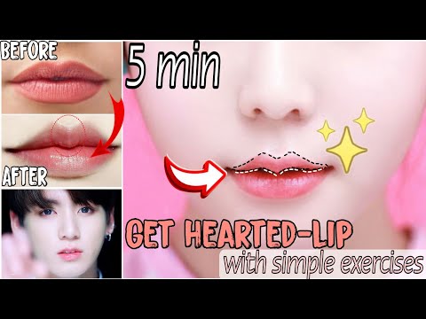 How to slim lips & the inner lips | 6 Exercise to slim lips | 6 Bài tập để có đôi môi thon gọn #