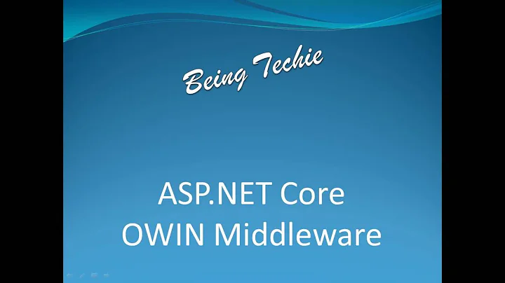 ASP NET Core - Custom OWIN Middleware component