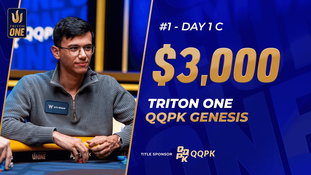 🔴 $3K NLH QQPK Genesis – Event #1, Day 1C | Triton ONE JEJU 2026