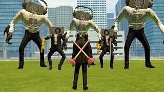 NEW MECHA BOOMBOX FAMILY VS NEW CAMERAPLUNGS MAN In Garry's Mod!
