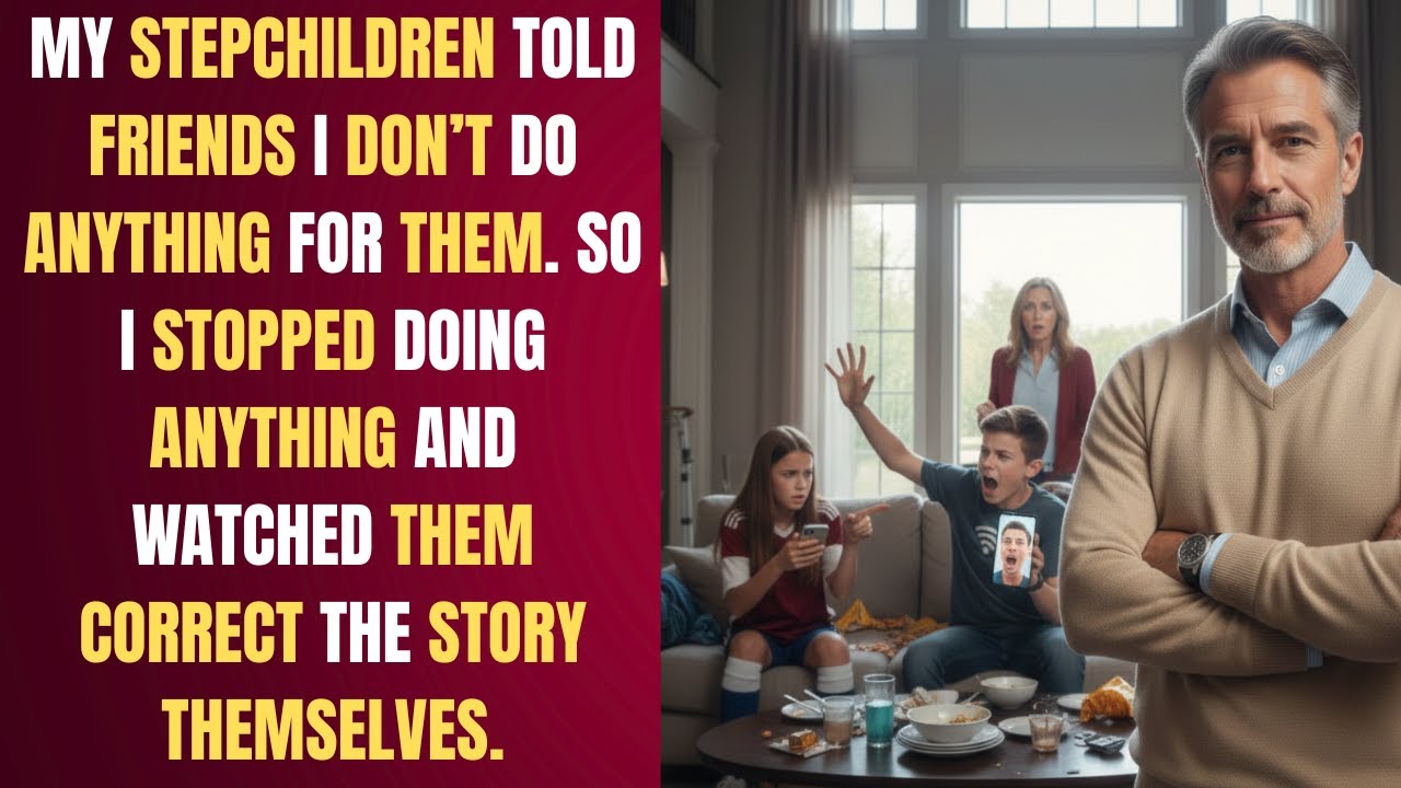 My stepchildren told friends I don’t do anything for them. So I stopped doing - BEST REDDIT STORIES