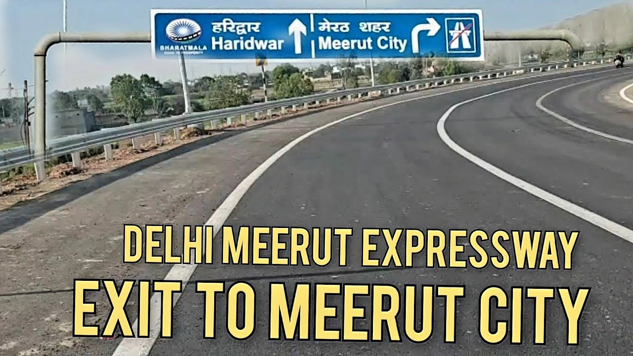 Exit from Delhi Meerut Expressway to Meerut | Delhi Meerut Expressway | Meerut City