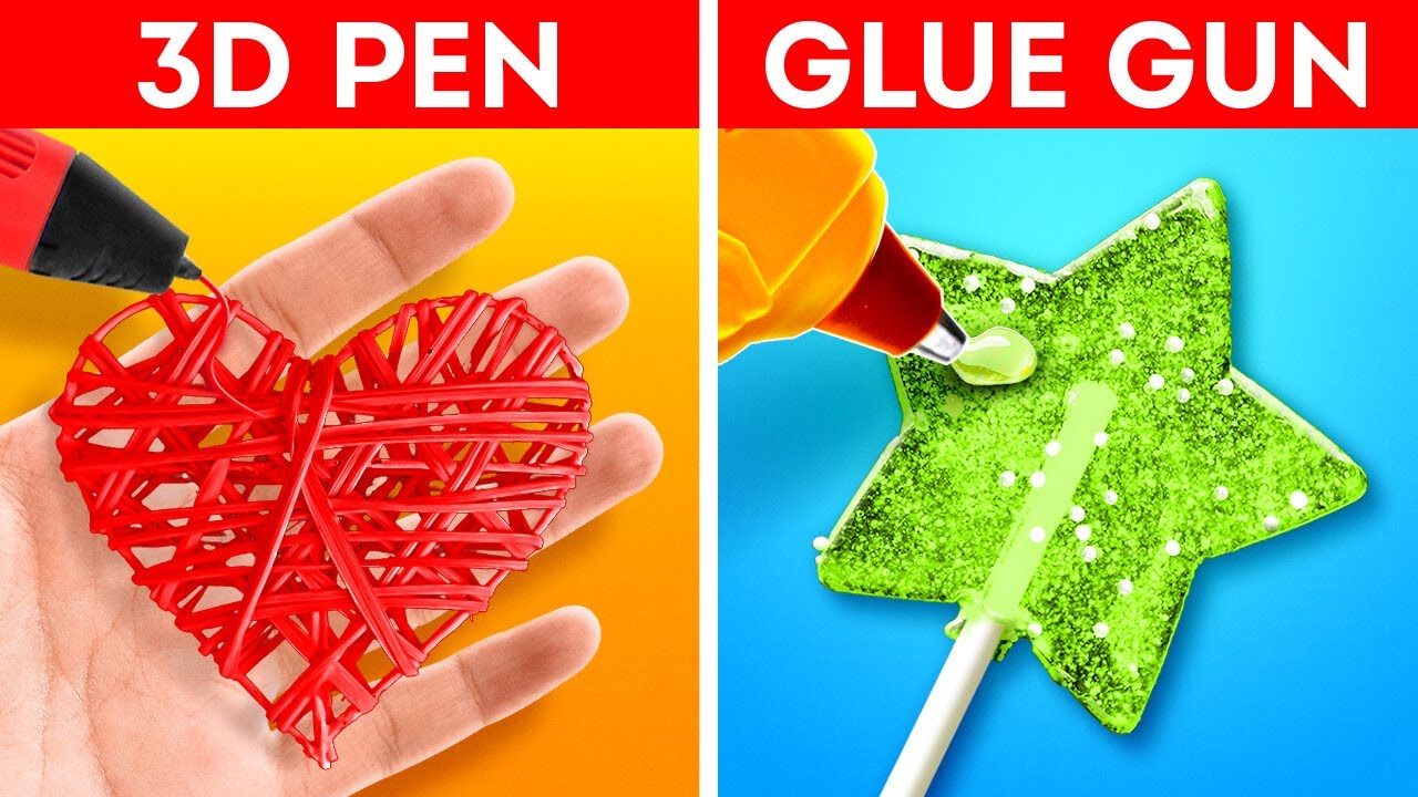 Easiest 3D Pen Crafts And Glue Gun Decor Ideas - YouTube